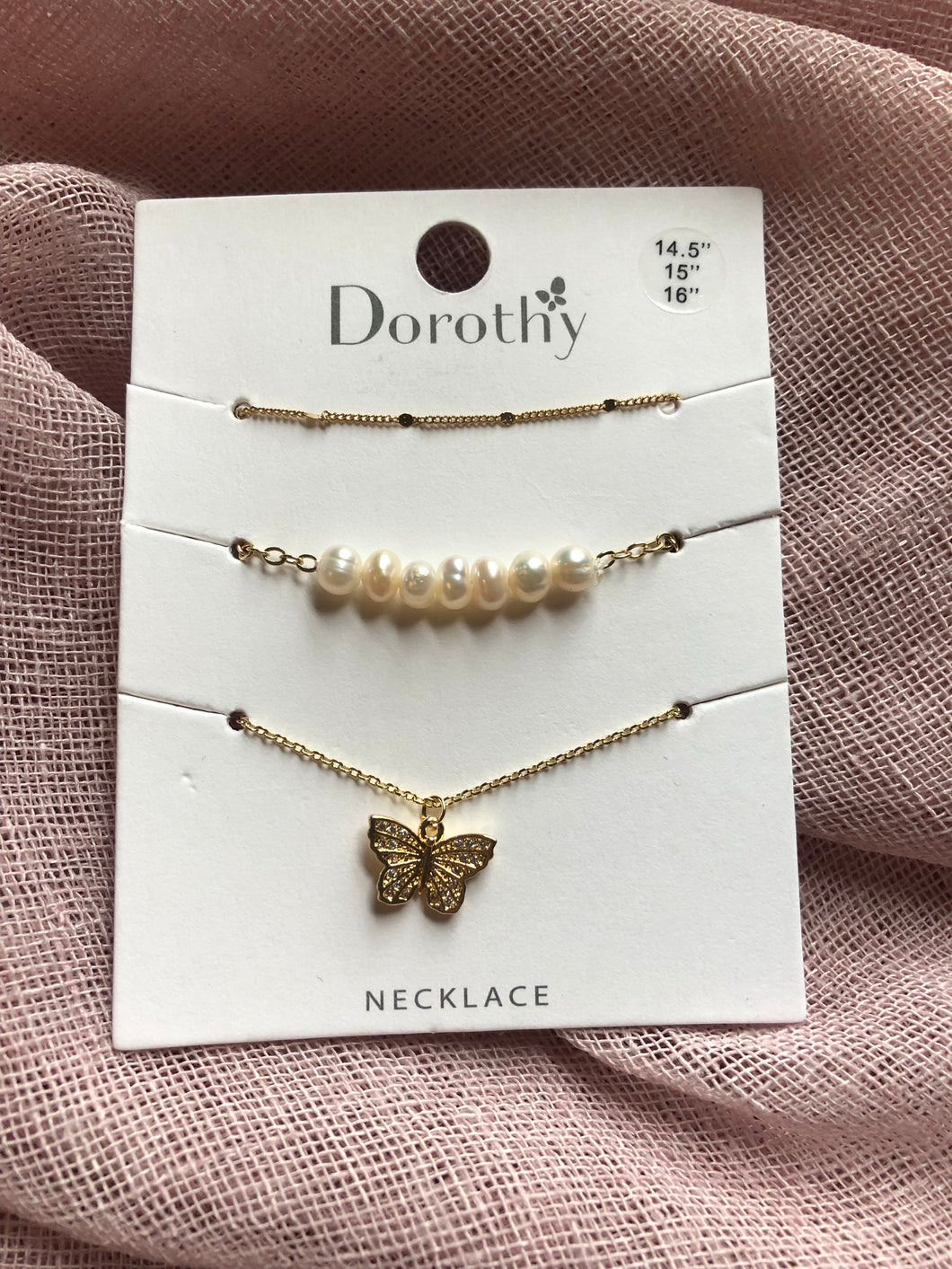 Butterfly Necklace Set